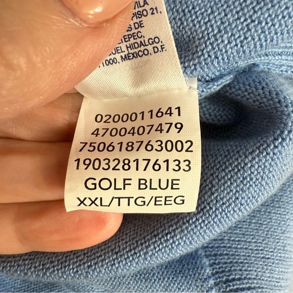 Chaps Golf Blue V-neck sweater vest size XXL - Picture 9 of 9